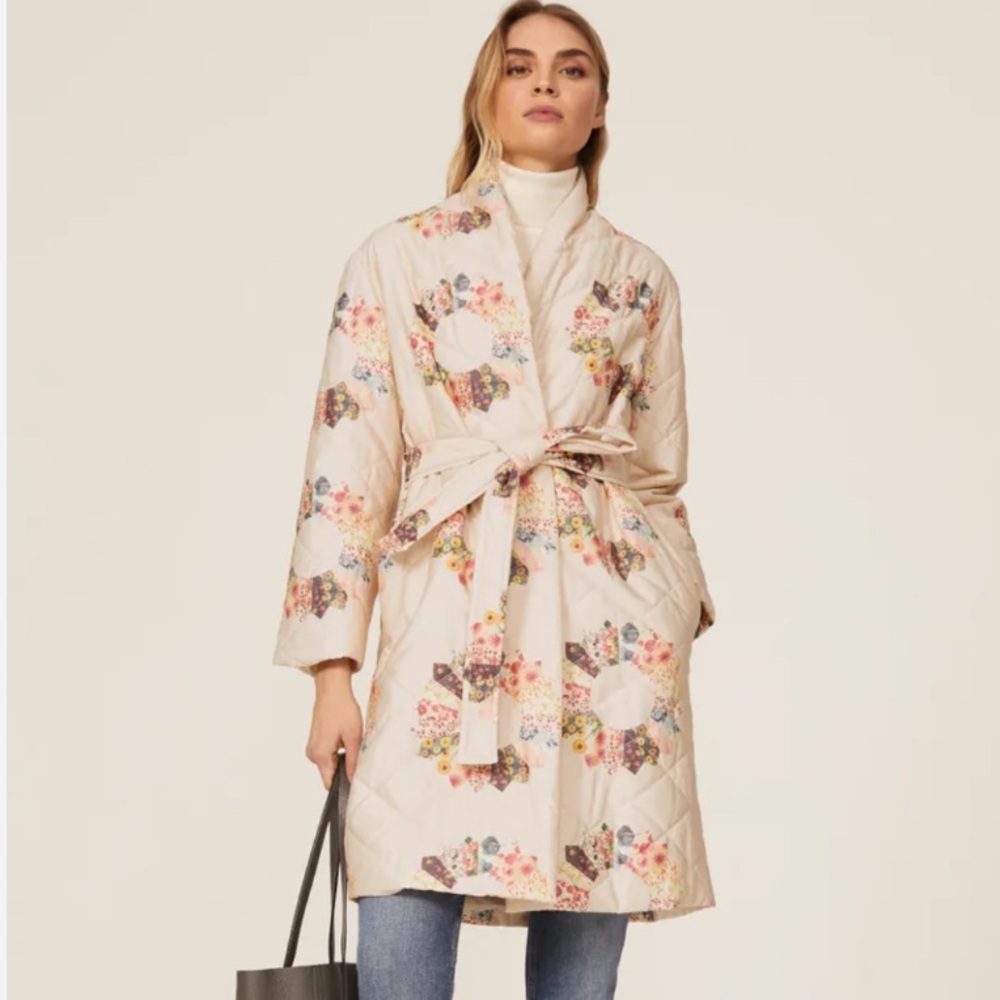 Quilted patchwork Coat - Picture 3 of 16